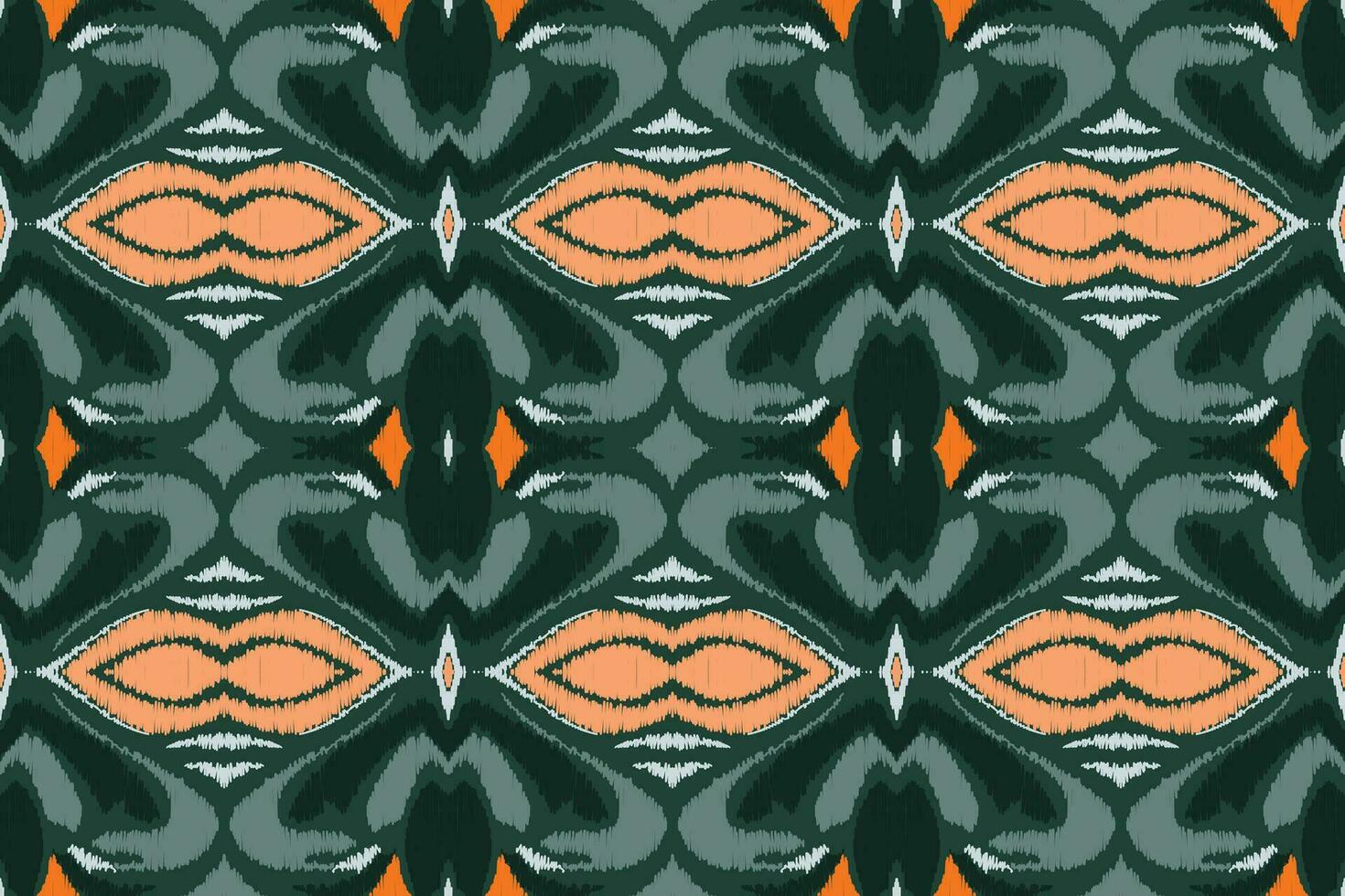 Ikat Floral Paisley Embroidery Background. Ikat Prints Geometric Ethnic Oriental Pattern Traditional. Ikat Aztec Style Abstract Design for Print Texture,fabric,saree,sari,carpet. vector