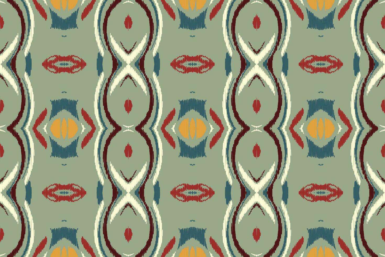 ikat floral cachemir bordado antecedentes. ikat tela geométrico étnico oriental modelo tradicional. ikat azteca estilo resumen diseño para impresión textura,tela,sari,sari,alfombra. vector