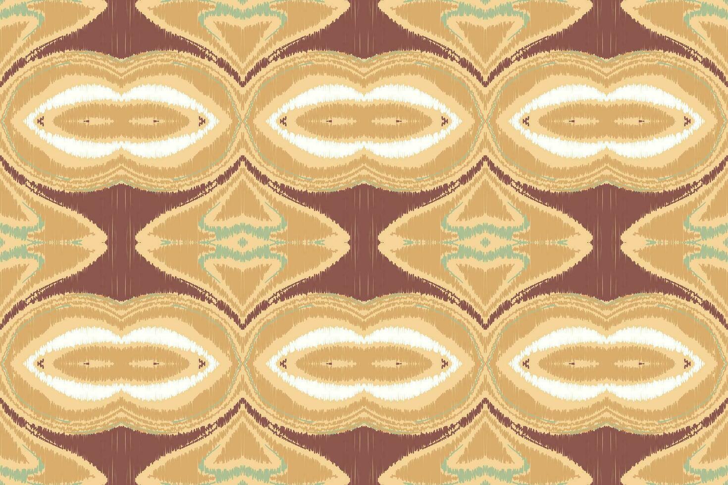 Ikat Floral Paisley Embroidery Background. Ikat Background Geometric Ethnic Oriental Pattern Traditional. Ikat Aztec Style Abstract Design for Print Texture,fabric,saree,sari,carpet. vector