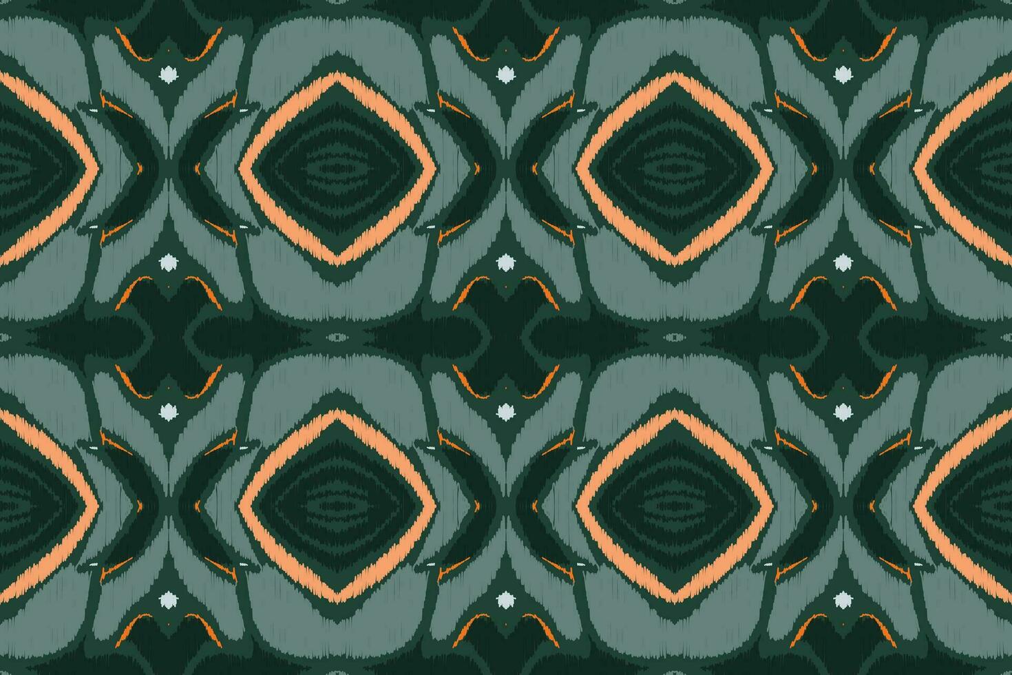 Ikat Floral Paisley Embroidery Background. Ikat Stripe Geometric Ethnic Oriental Pattern traditional.aztec Style Abstract Vector illustration.design for Texture,fabric,clothing,wrapping,sarong.