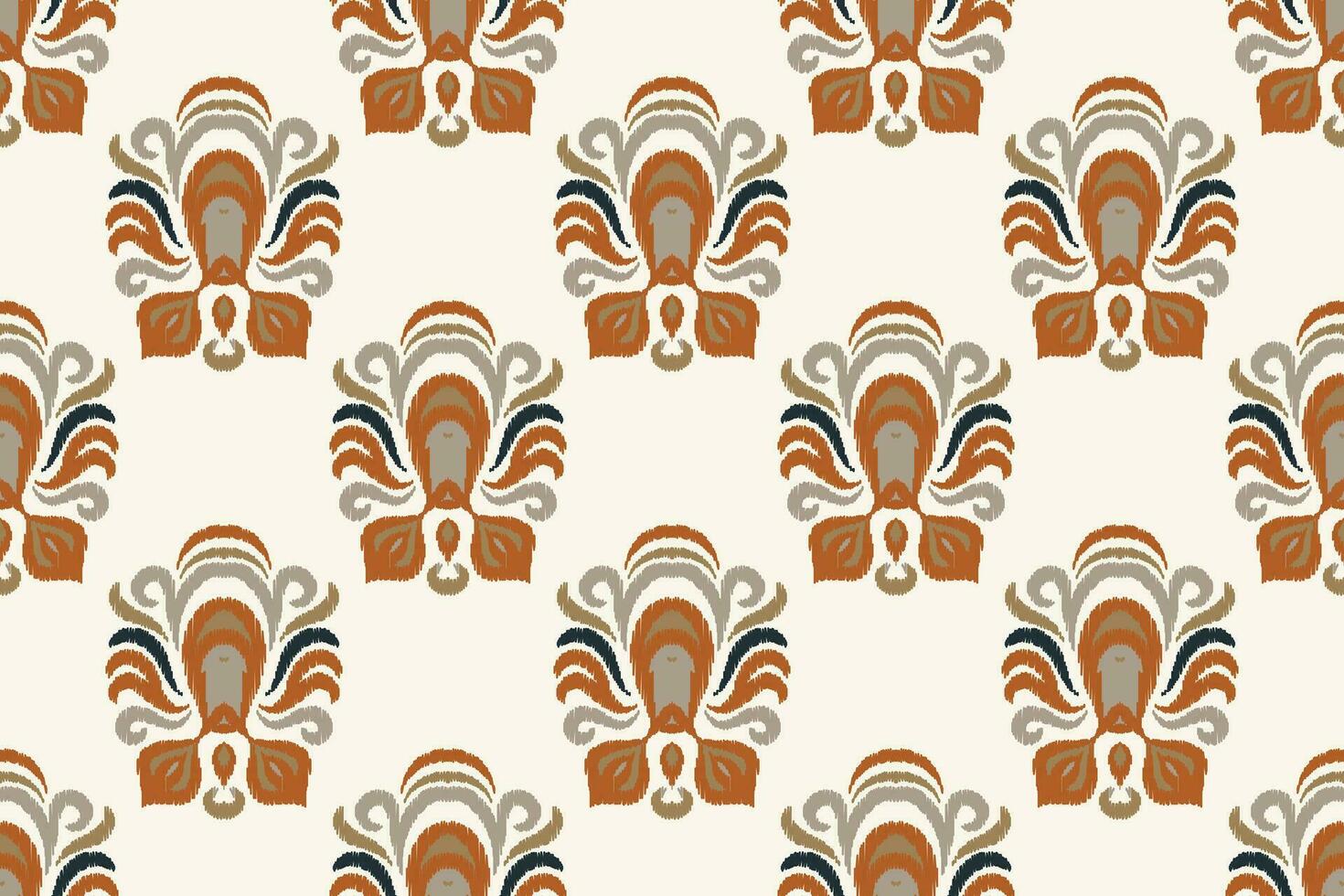 Motif Ikat Paisley Embroidery Background. Ikat Designs Geometric Ethnic Oriental Pattern Traditional. Ikat Aztec Style Abstract Design for Print Texture,fabric,saree,sari,carpet. vector
