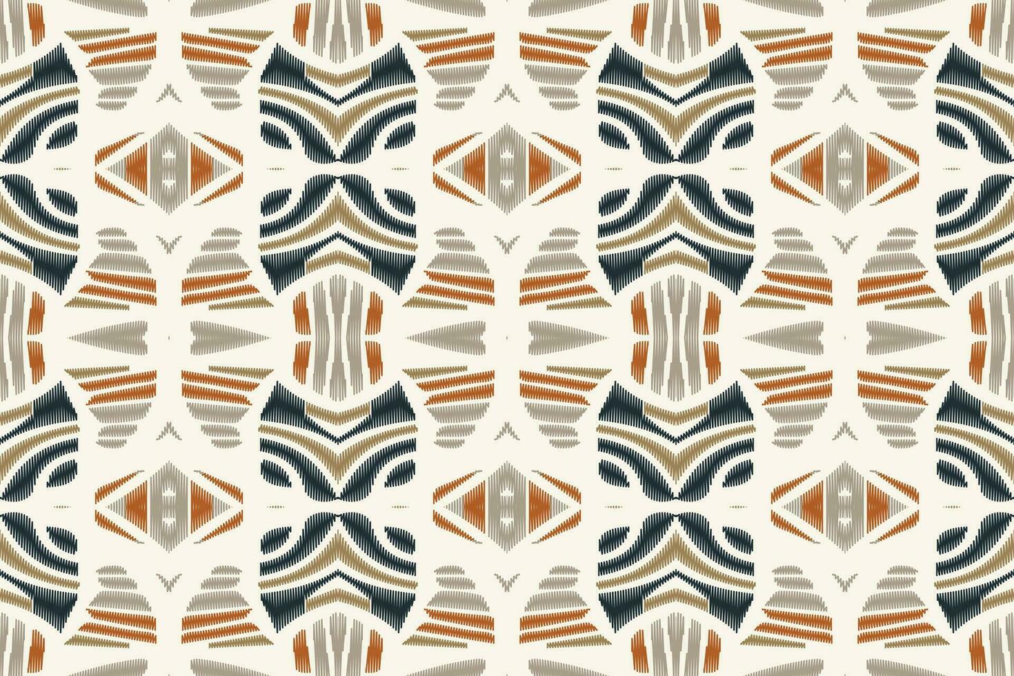Ikat Floral Paisley Embroidery Background. Ikat Patterns Geometric Ethnic Oriental Pattern traditional.aztec Style Abstract Vector illustration.design for Texture,fabric,clothing,wrapping,sarong.