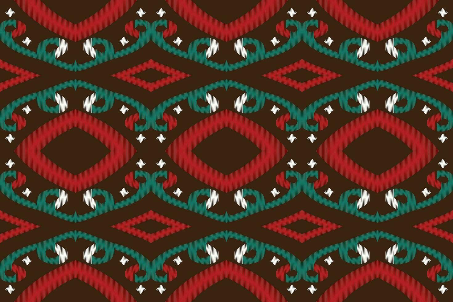 Ikat Damask Paisley Embroidery Background. Ikat Patterns Geometric Ethnic Oriental Pattern traditional.aztec Style Abstract Vector illustration.design for Texture,fabric,clothing,wrapping,sarong.