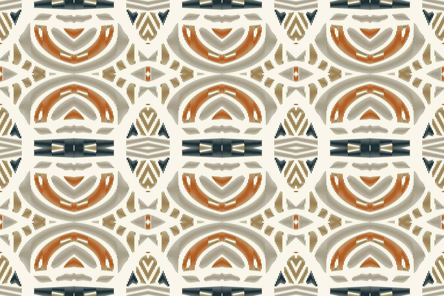 ikat damasco cachemir bordado antecedentes. ikat sin costura modelo geométrico étnico oriental modelo tradicional. ikat azteca estilo resumen diseño para impresión textura,tela,sari,sari,alfombra. vector