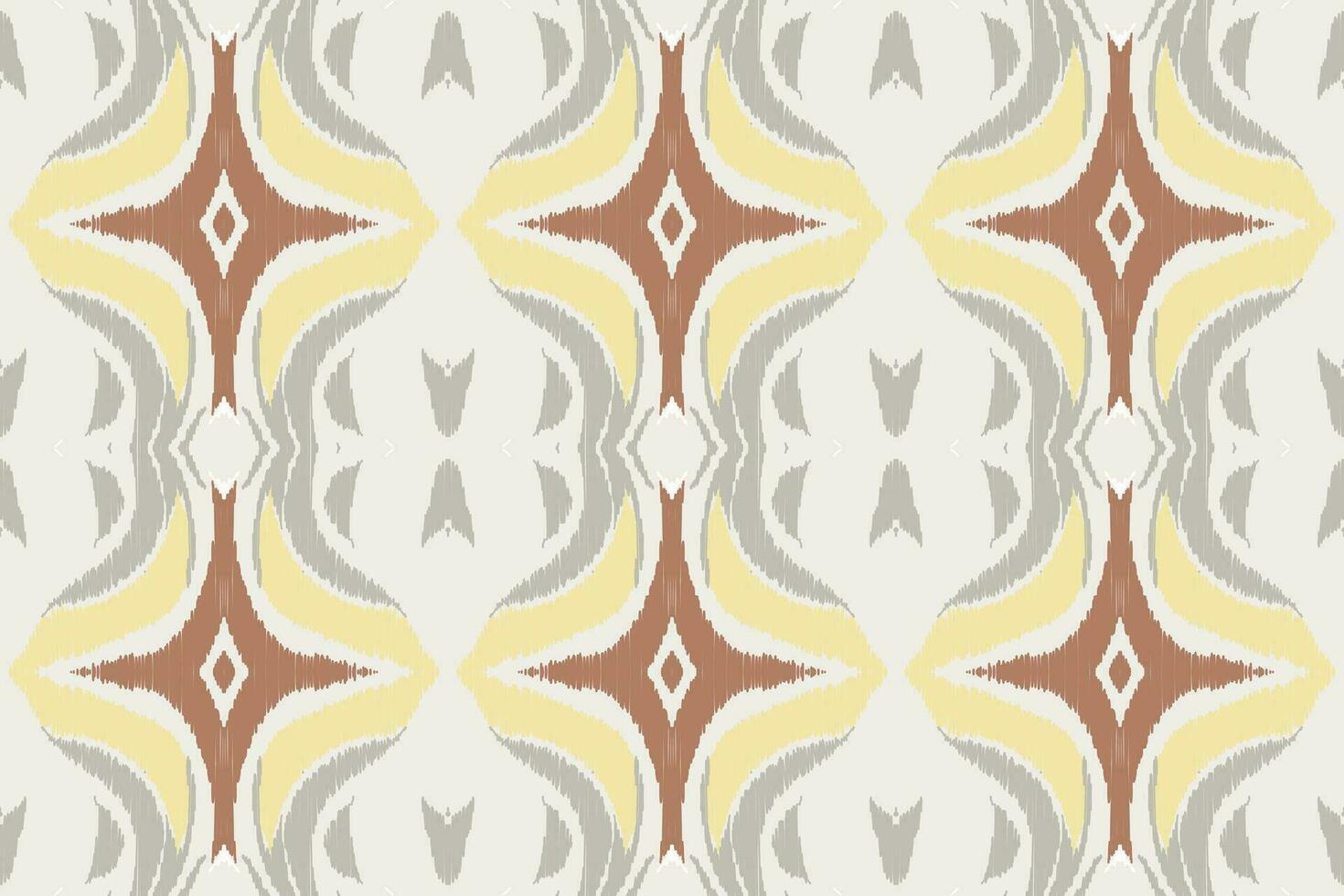 Ikat Floral Paisley Embroidery Background. Ikat Print Geometric Ethnic Oriental Pattern traditional.aztec Style Abstract Vector illustration.design for Texture,fabric,clothing,wrapping,sarong.
