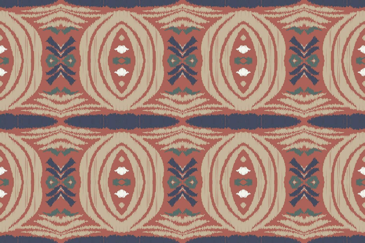 Ikat Damask Paisley Embroidery Background. Ikat Texture Geometric Ethnic Oriental Pattern Traditional. Ikat Aztec Style Abstract Design for Print Texture,fabric,saree,sari,carpet. vector