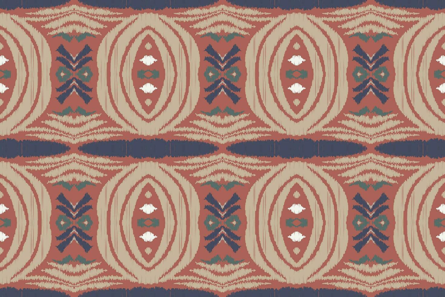 Ikat Damask Paisley Embroidery Background. Ikat Texture Geometric Ethnic Oriental Pattern Traditional. Ikat Aztec Style Abstract Design for Print Texture,fabric,saree,sari,carpet. vector