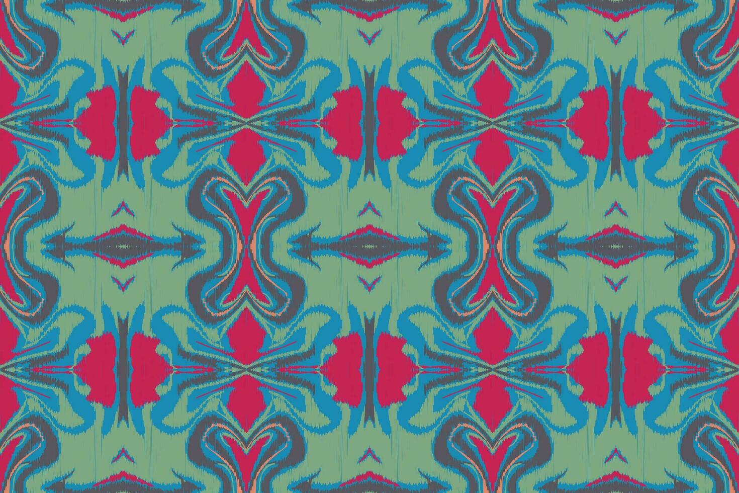 ikat damasco cachemir bordado antecedentes. ikat diseño geométrico étnico oriental modelo tradicional. ikat azteca estilo resumen diseño para impresión textura,tela,sari,sari,alfombra. vector