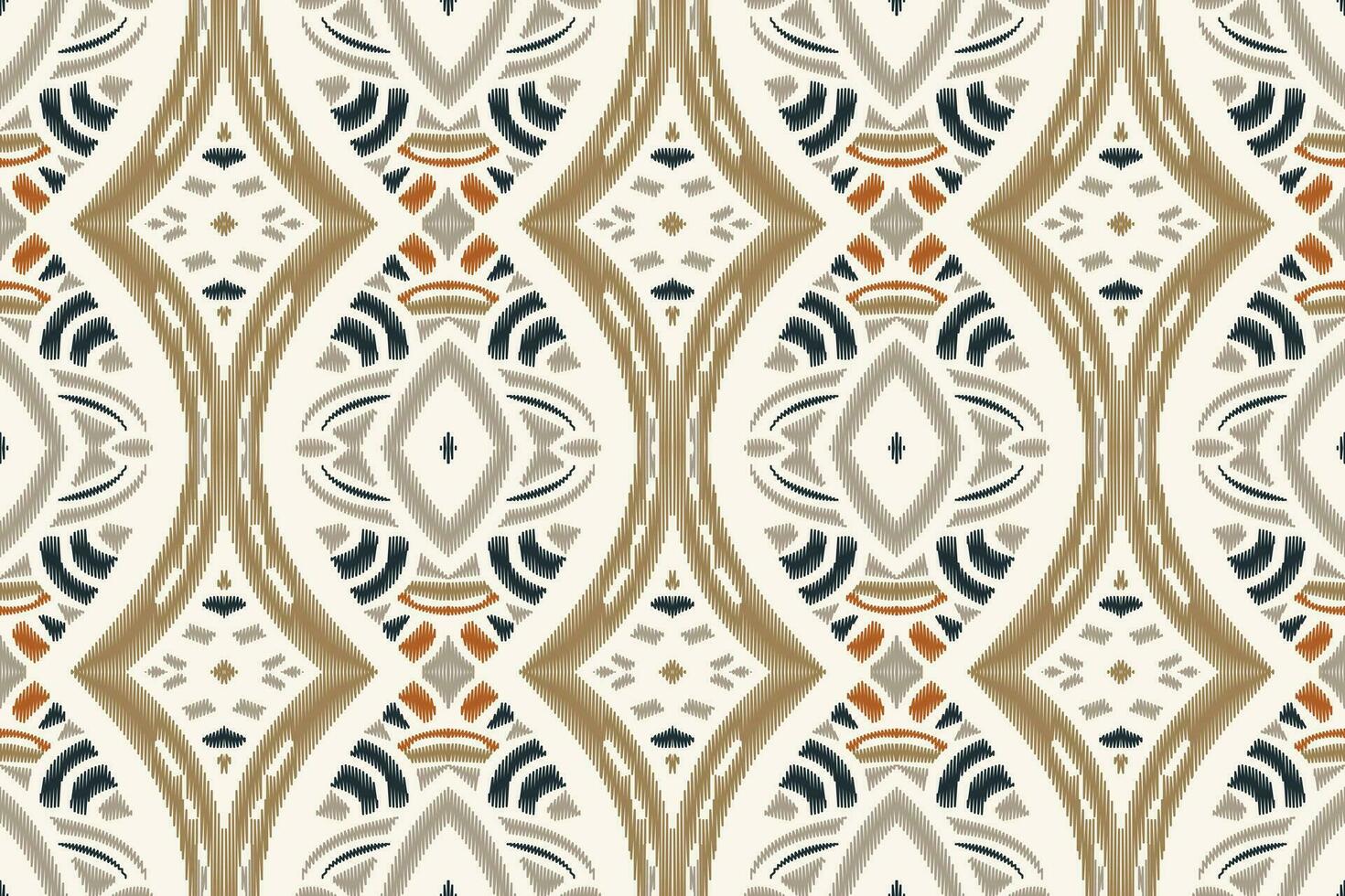 Motif Ikat Paisley Embroidery Background. Ikat Chevron Geometric Ethnic Oriental Pattern Traditional. Ikat Aztec Style Abstract Design for Print Texture,fabric,saree,sari,carpet. vector