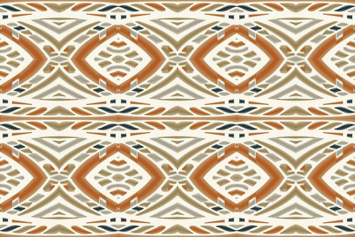 Ikat Damask Paisley Embroidery Background. Ikat Prints Geometric Ethnic Oriental Pattern Traditional. Ikat Aztec Style Abstract Design for Print Texture,fabric,saree,sari,carpet. vector