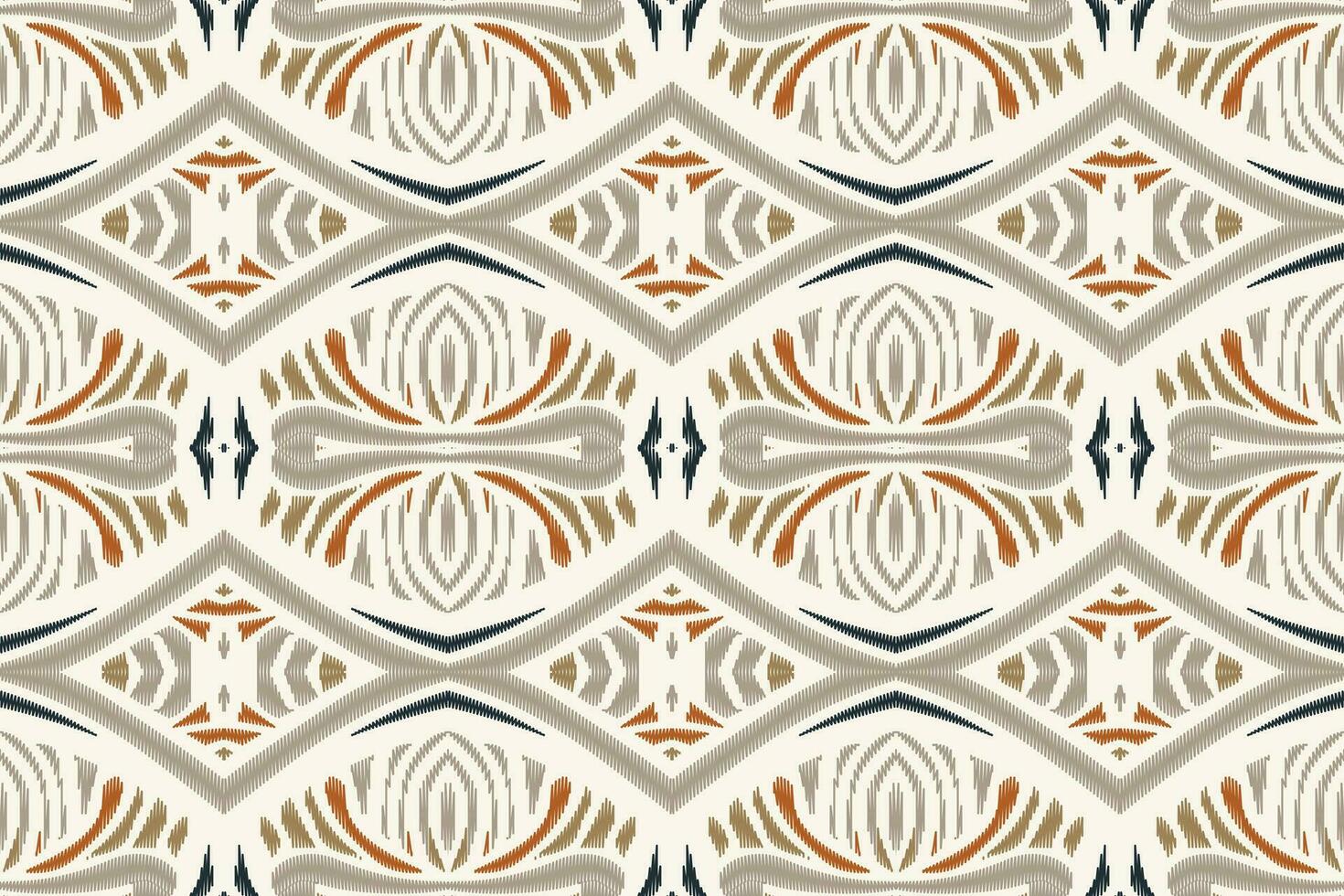 Motif Ikat Paisley Embroidery Background. Ikat Chevron Geometric Ethnic Oriental Pattern traditional.aztec Style Abstract Vector illustration.design for Texture,fabric,clothing,wrapping,sarong.