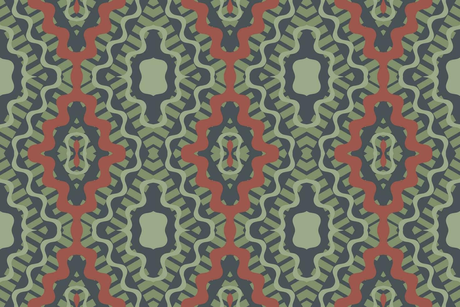 Ikat Damask Paisley Embroidery Background. Ikat Texture Geometric Ethnic Oriental Pattern traditional.aztec Style Abstract Vector illustration.design for Texture,fabric,clothing,wrapping,sarong.