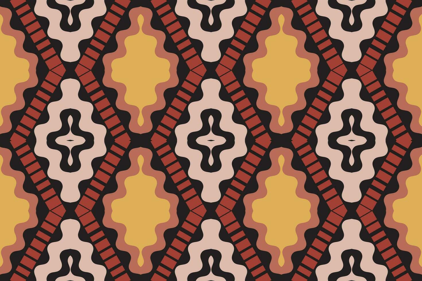 Ikat Damask Paisley Embroidery Background. Ikat Flowers Geometric Ethnic Oriental Pattern Traditional. Ikat Aztec Style Abstract Design for Print Texture,fabric,saree,sari,carpet. vector