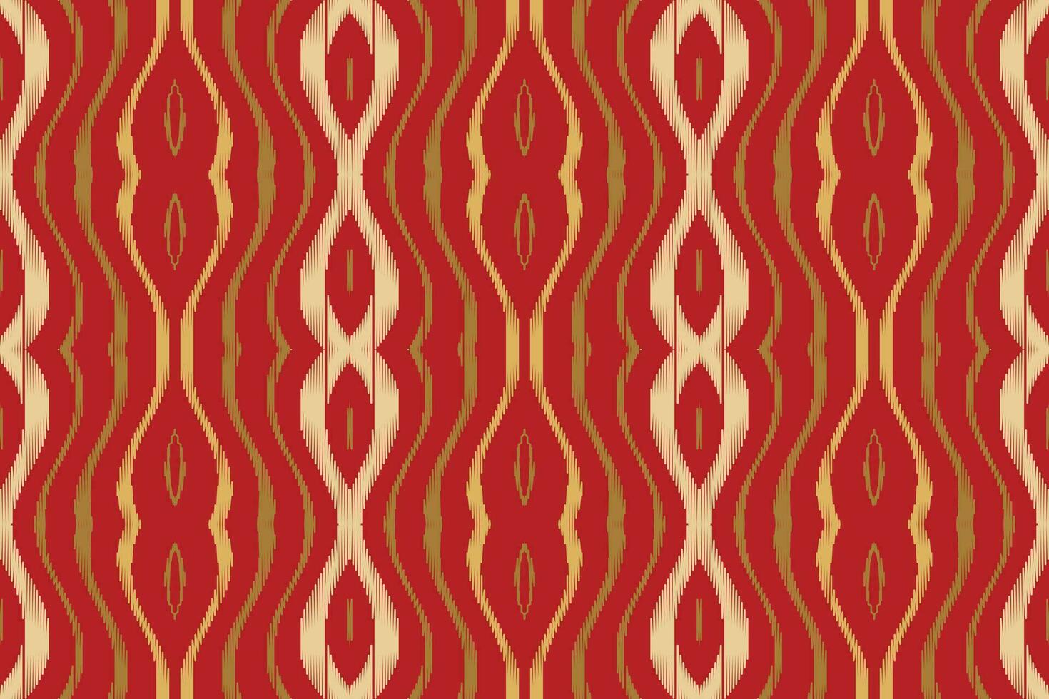 Ikat Floral Paisley Embroidery Background. Ikat Diamond Geometric Ethnic Oriental Pattern Traditional. Ikat Aztec Style Abstract Design for Print Texture,fabric,saree,sari,carpet. vector