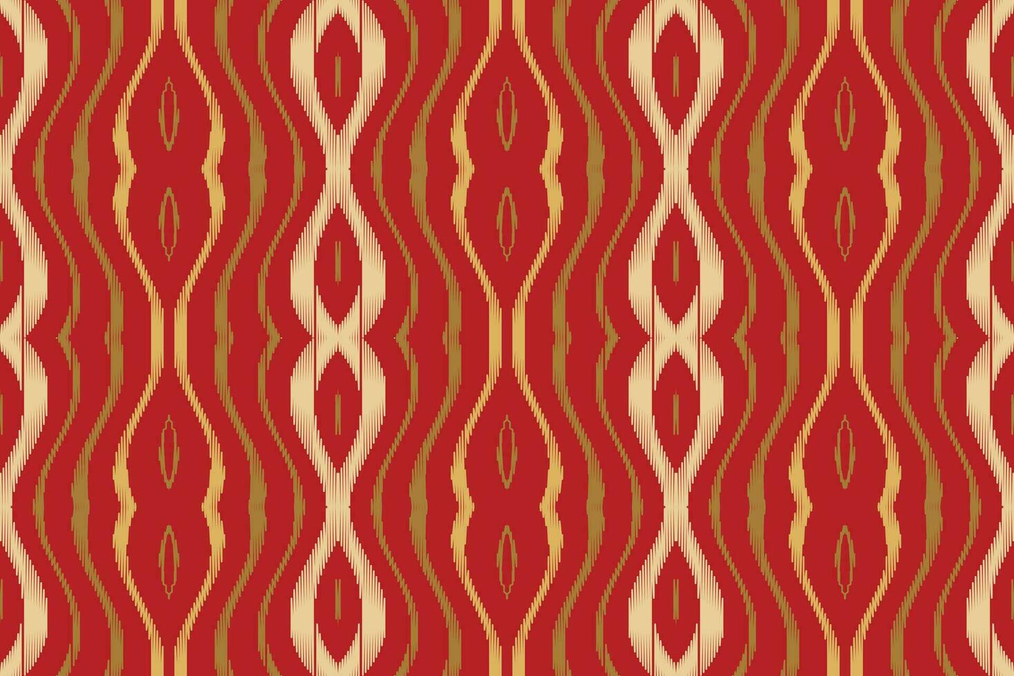 Ikat Floral Paisley Embroidery Background. Ikat Diamond Geometric Ethnic Oriental Pattern Traditional. Ikat Aztec Style Abstract Design for Print Texture,fabric,saree,sari,carpet. vector