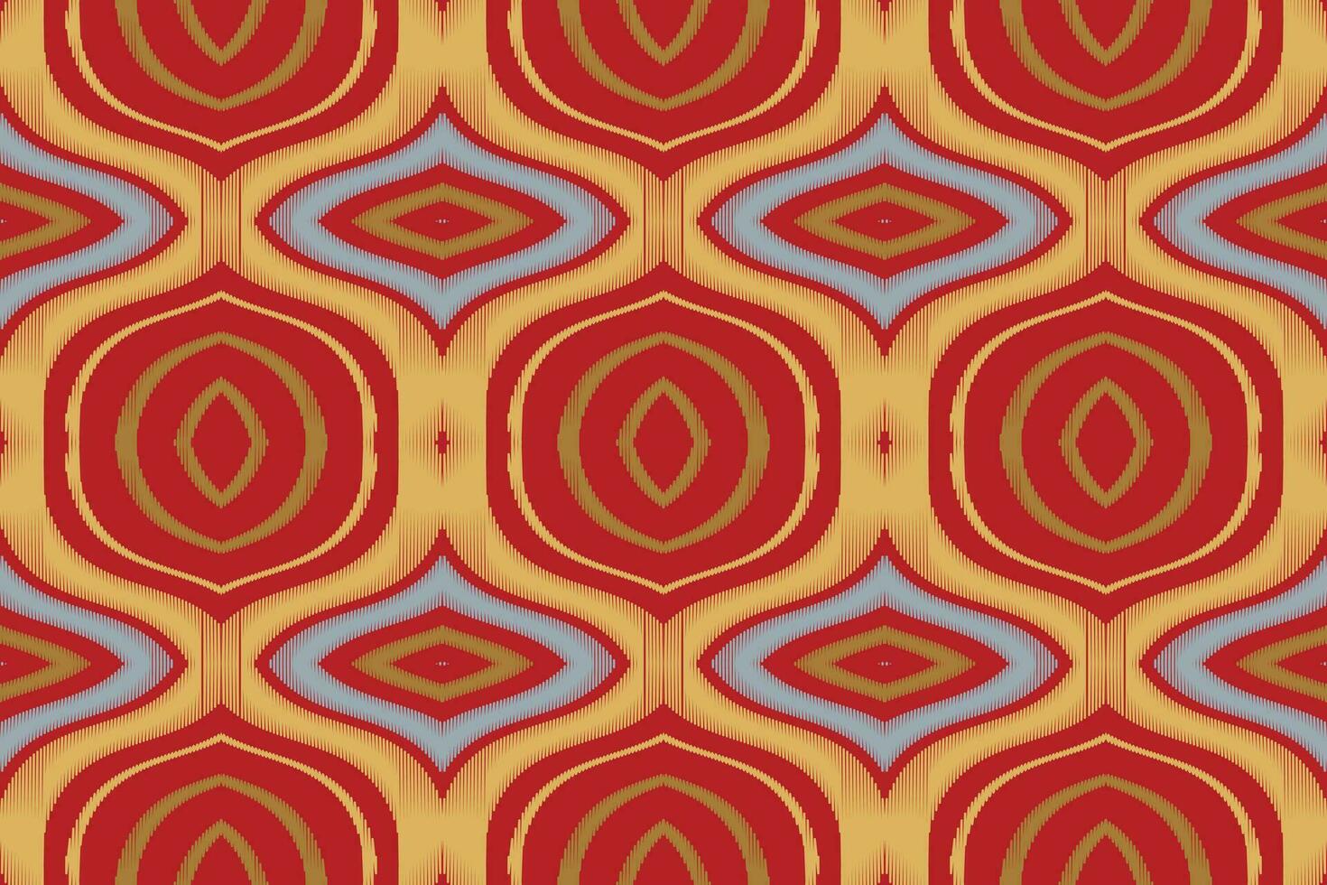 Ikat Floral Paisley Embroidery Background. Ikat Floral Geometric Ethnic Oriental Pattern Traditional. Ikat Aztec Style Abstract Design for Print Texture,fabric,saree,sari,carpet. vector