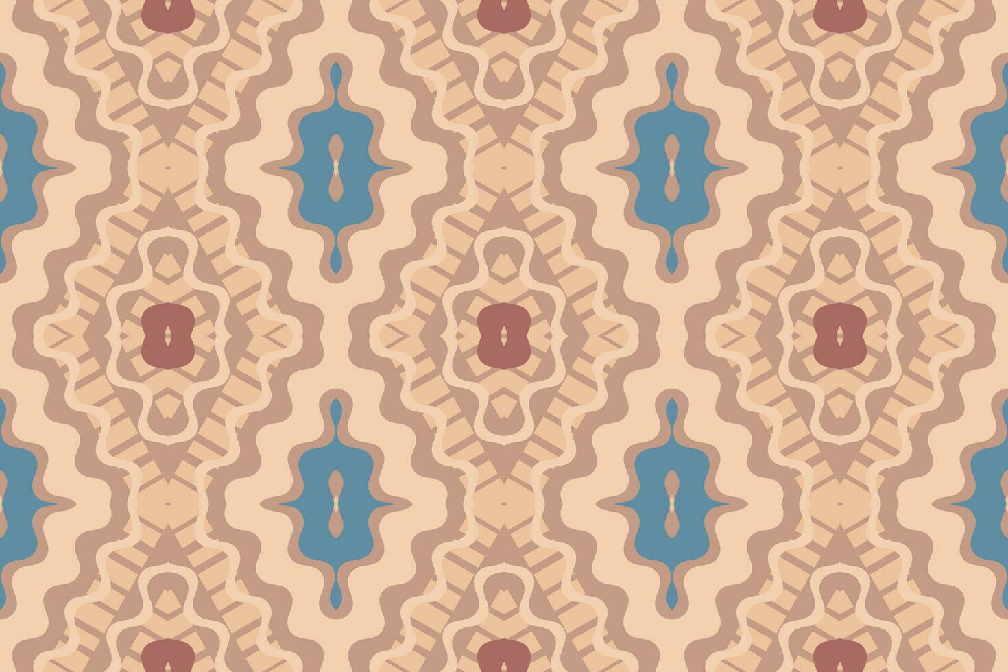 Ikat Damask Paisley Embroidery Background. Ikat Prints Geometric Ethnic Oriental Pattern Traditional. Ikat Aztec Style Abstract Design for Print Texture,fabric,saree,sari,carpet. vector