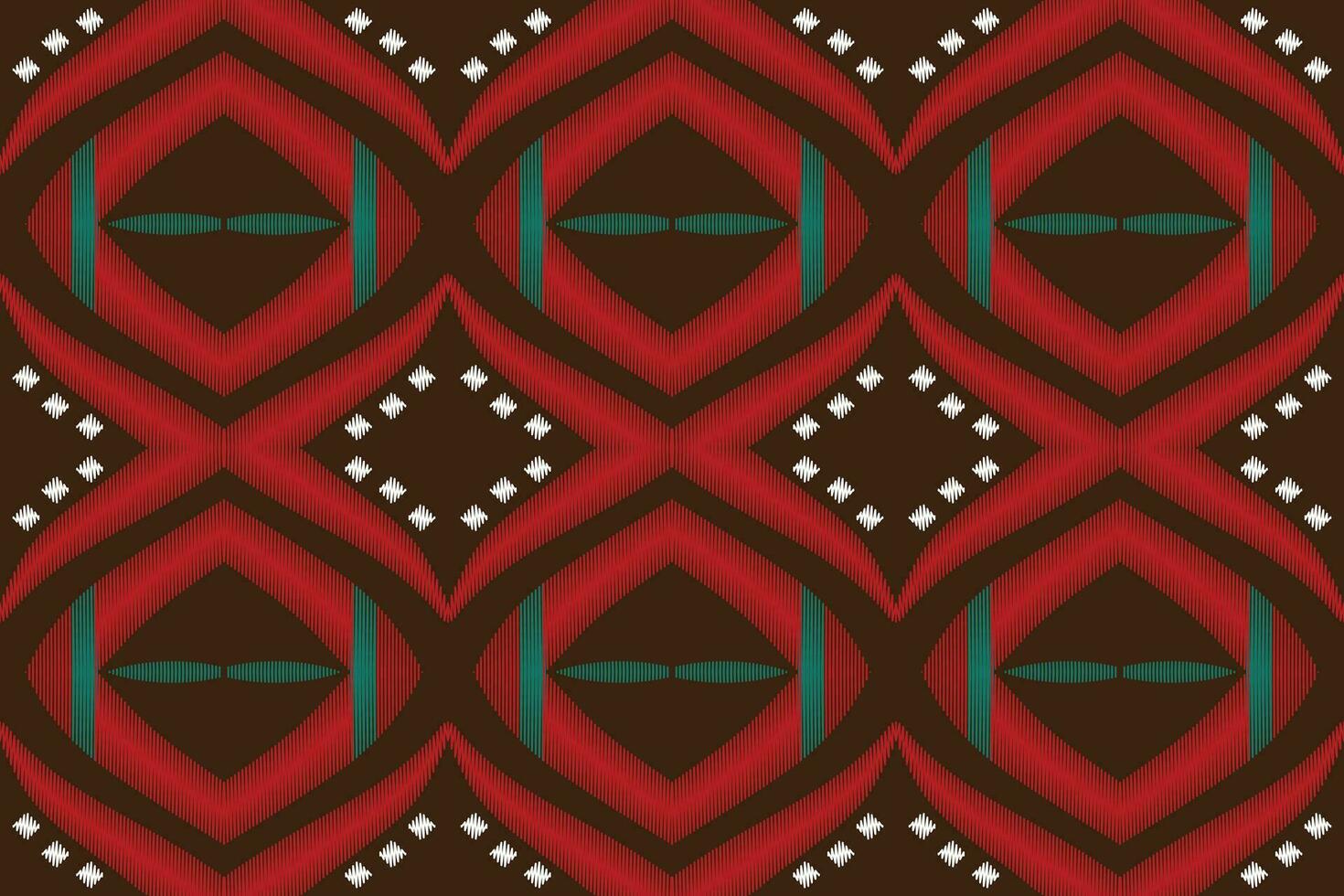 Ikat Damask Paisley Embroidery Background. Ikat Design Geometric Ethnic Oriental Pattern traditional.aztec Style Abstract Vector illustration.design for Texture,fabric,clothing,wrapping,sarong.