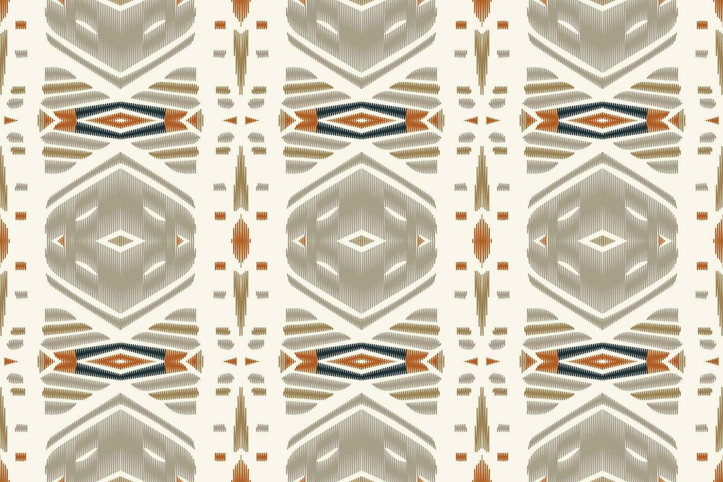 Ikat Damask Paisley Embroidery Background. Ikat Background Geometric Ethnic Oriental Pattern Traditional. Ikat Aztec Style Abstract Design for Print Texture,fabric,saree,sari,carpet. vector