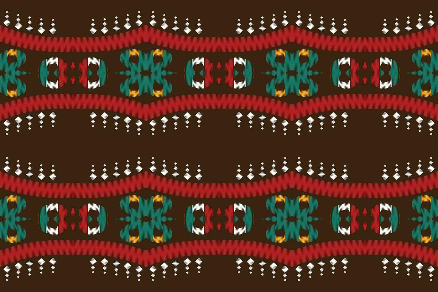 Ikat Damask Paisley Embroidery Background. Ikat Patterns Geometric Ethnic Oriental Pattern Traditional. Ikat Aztec Style Abstract Design for Print Texture,fabric,saree,sari,carpet. vector
