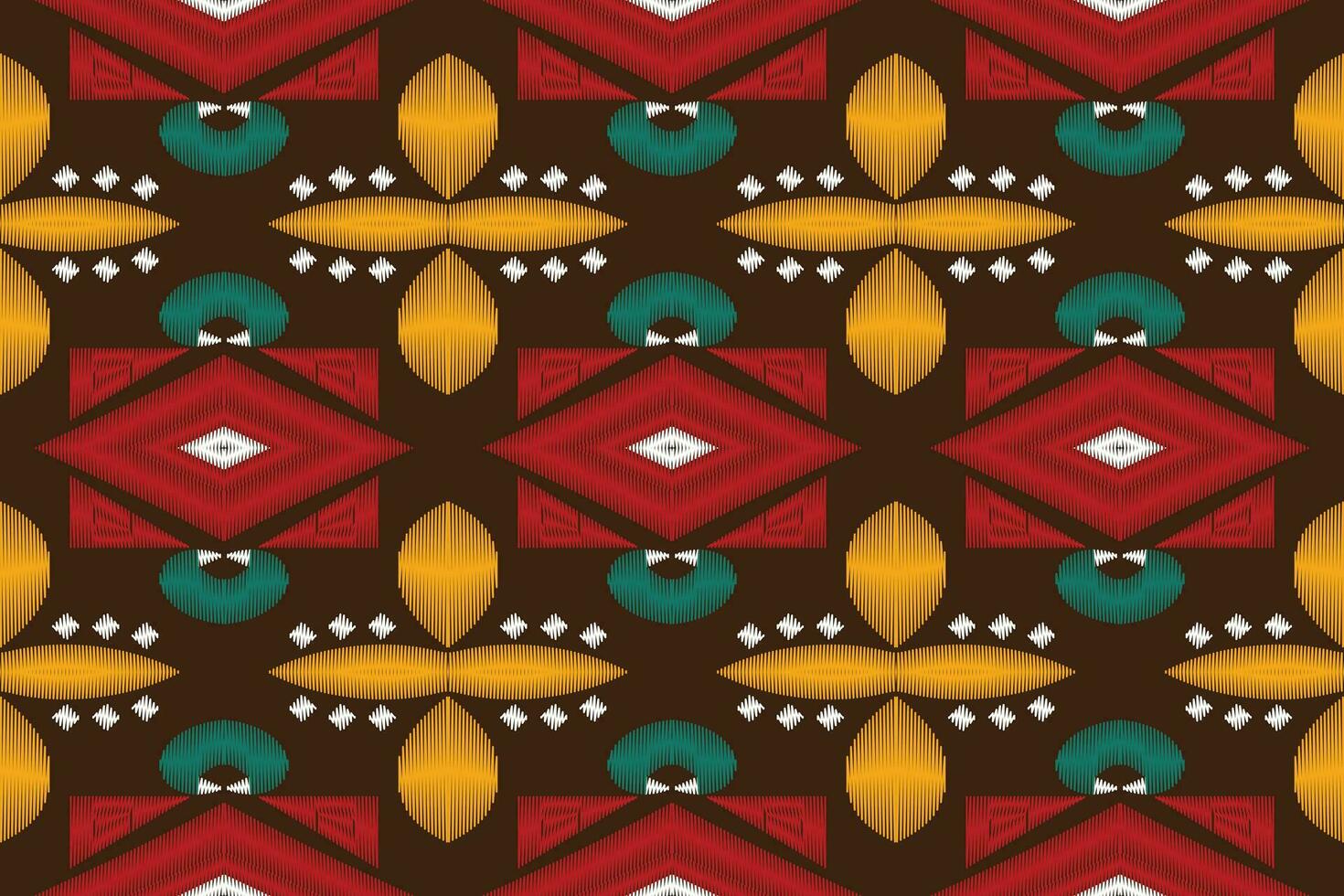 Motif Ikat Paisley Embroidery Background. Ikat Aztec Geometric Ethnic Oriental Pattern traditional.aztec Style Abstract Vector illustration.design for Texture,fabric,clothing,wrapping,sarong.