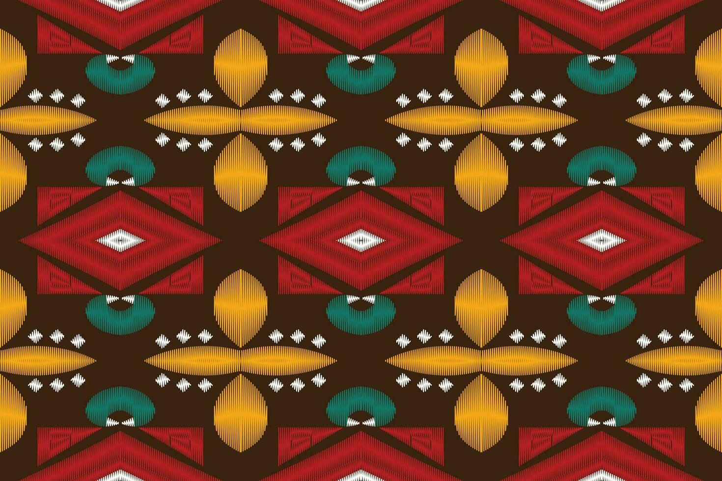 motivo ikat cachemir bordado antecedentes. ikat azteca geométrico étnico oriental modelo tradicional.azteca estilo resumen vector ilustración.diseño para textura,tela,ropa,envoltura,pareo.