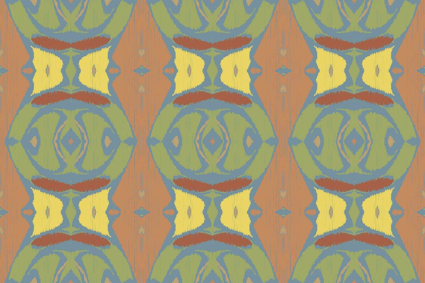 Ikat Damask Paisley Embroidery Background. Ikat Pattern Geometric Ethnic Oriental Pattern Traditional. Ikat Aztec Style Abstract Design for Print Texture,fabric,saree,sari,carpet. vector