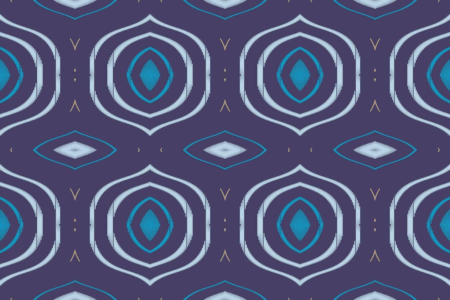 Ikat Damask Paisley Embroidery Background. Ikat Flowers Geometric Ethnic Oriental Pattern traditional.aztec Style Abstract Vector illustration.design for Texture,fabric,clothing,wrapping,sarong.