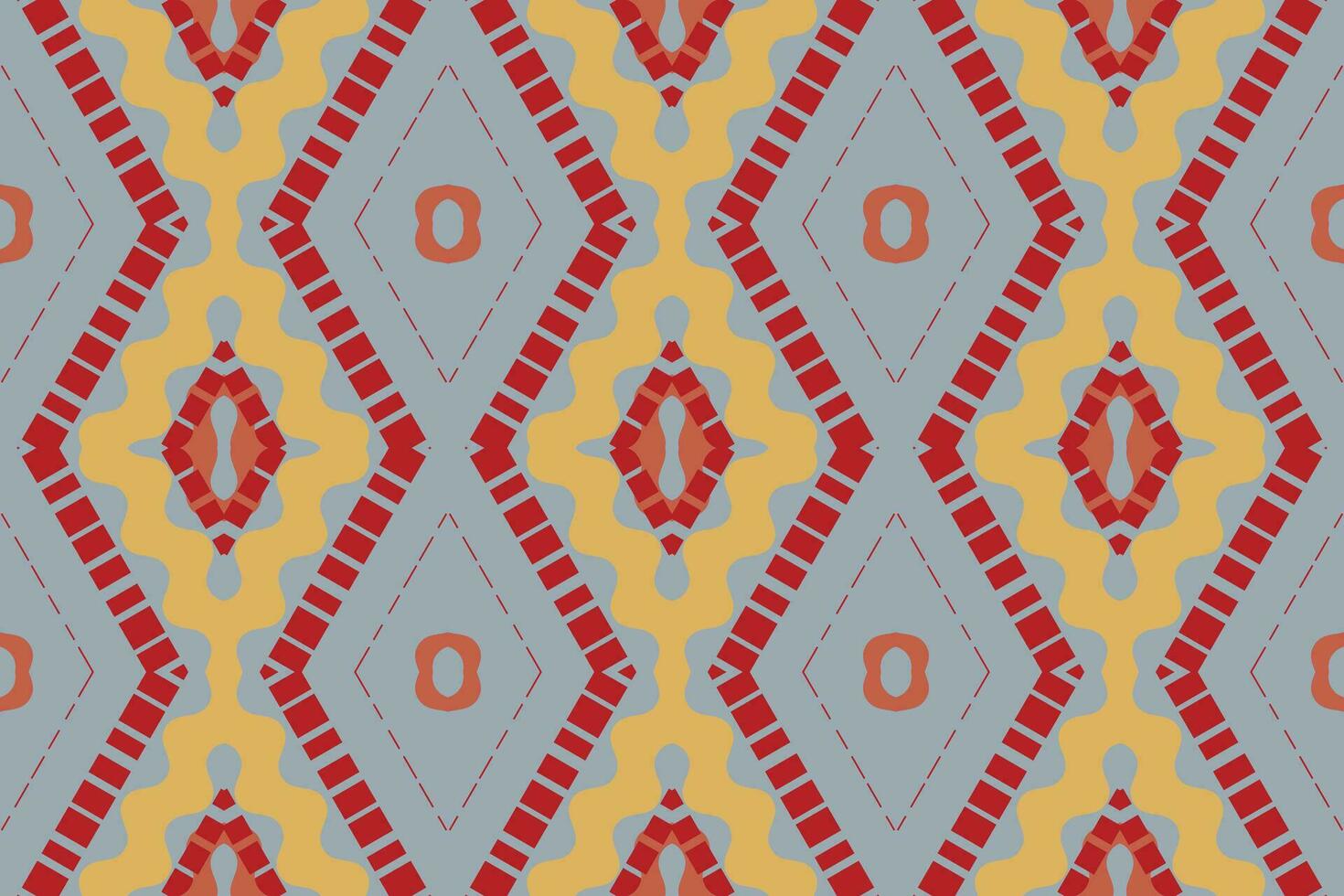 Ikat Floral Paisley Embroidery Background. Ikat Print Geometric Ethnic Oriental Pattern Traditional. Ikat Aztec Style Abstract Design for Print Texture,fabric,saree,sari,carpet. vector