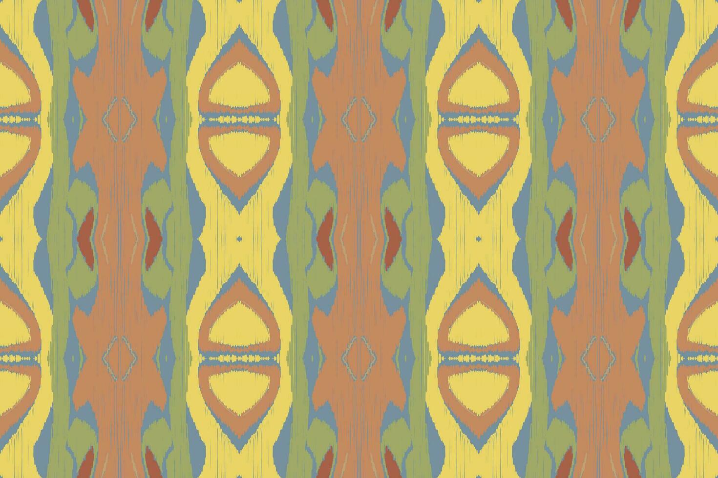 Ikat Damask Paisley Embroidery Background. Ikat Seamless Geometric Ethnic Oriental Pattern traditional.aztec Style Abstract Vector illustration.design Texture,fabric,clothing,wrapping,sarong.