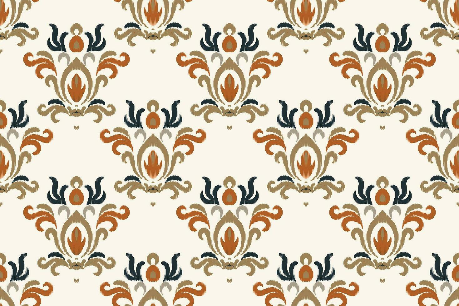 motivo ikat cachemir bordado antecedentes. ikat floral geométrico étnico oriental modelo tradicional. ikat azteca estilo resumen diseño para impresión textura,tela,sari,sari,alfombra. vector