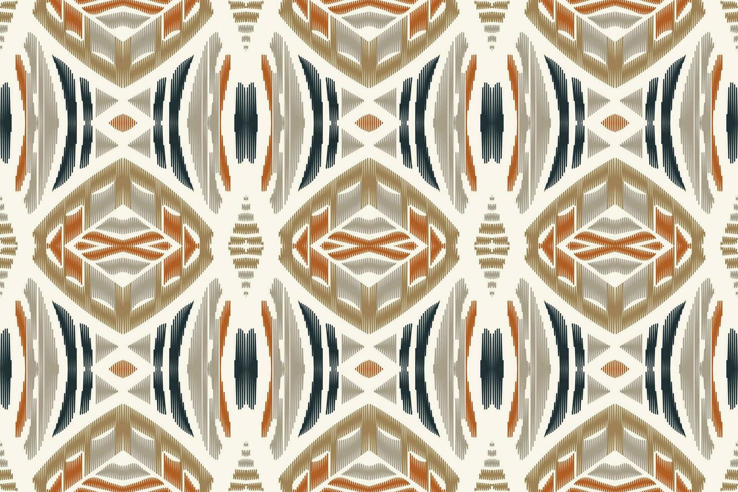 Ikat Damask Paisley Embroidery Background. Ikat Diamond Geometric Ethnic Oriental Pattern Traditional. Ikat Aztec Style Abstract Design for Print Texture,fabric,saree,sari,carpet. vector