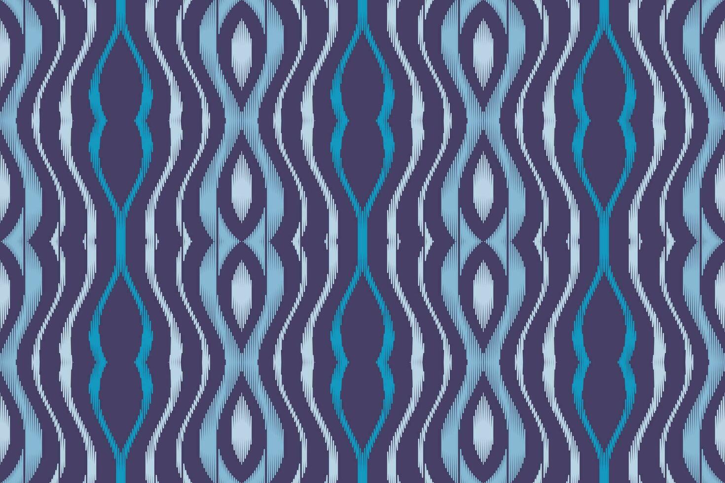 Ikat Damask Paisley Embroidery Background. Ikat Flower Geometric Ethnic Oriental Pattern Traditional. Ikat Aztec Style Abstract Design for Print Texture,fabric,saree,sari,carpet. vector