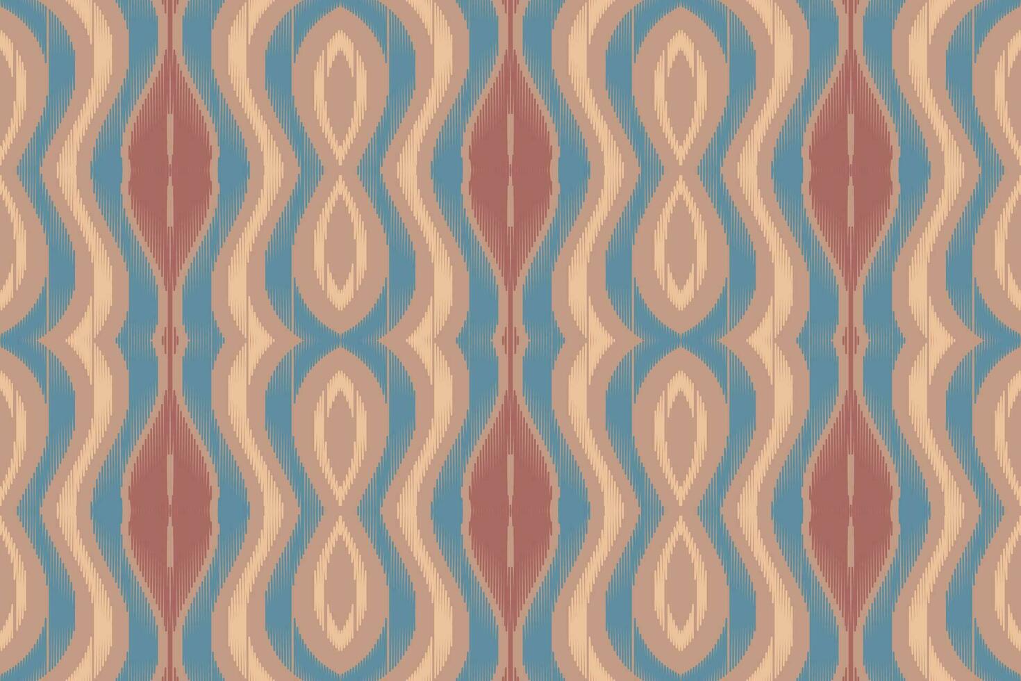 Ikat Damask Paisley Embroidery Background. Ikat Prints Geometric Ethnic Oriental Pattern Traditional. Ikat Aztec Style Abstract Design for Print Texture,fabric,saree,sari,carpet. vector