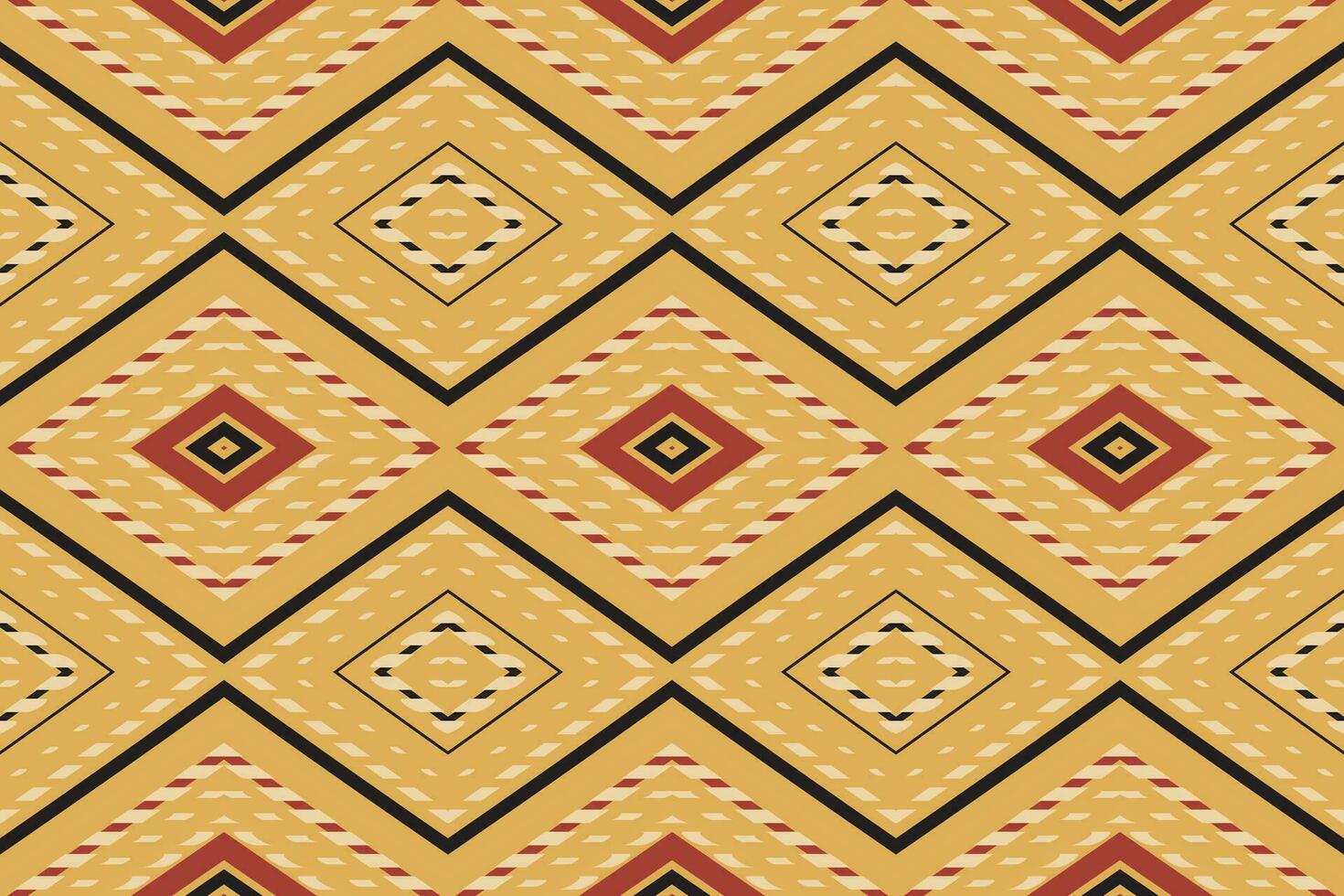 Ikat Damask Paisley Embroidery Background. Ikat Chevron Geometric Ethnic Oriental Pattern Traditional. Ikat Aztec Style Abstract Design for Print Texture,fabric,saree,sari,carpet. vector