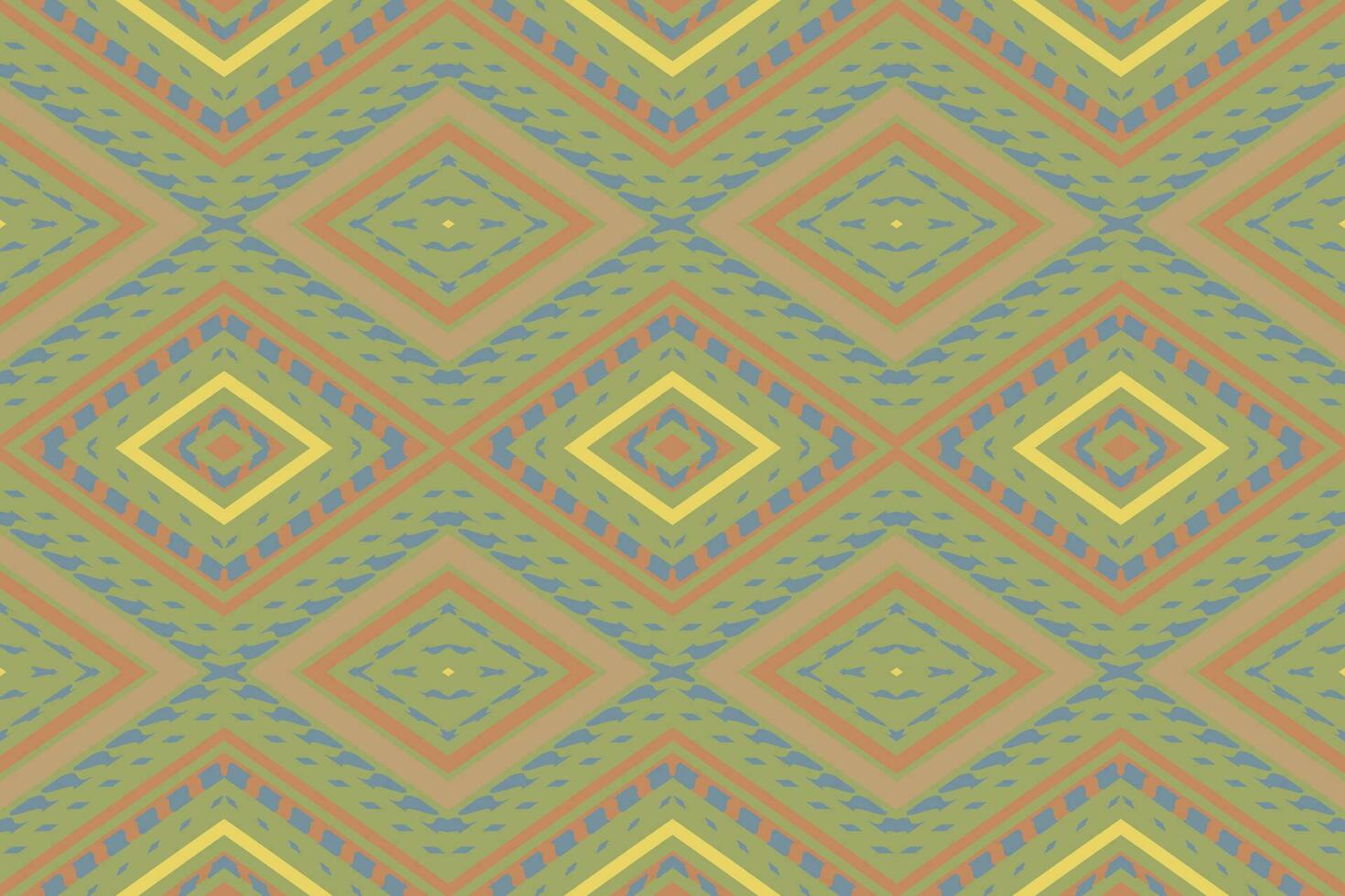 Ikat Damask Paisley Embroidery Background. Ikat Aztec Geometric Ethnic Oriental Pattern traditional.aztec Style Abstract Vector illustration.design for Texture,fabric,clothing,wrapping,sarong.