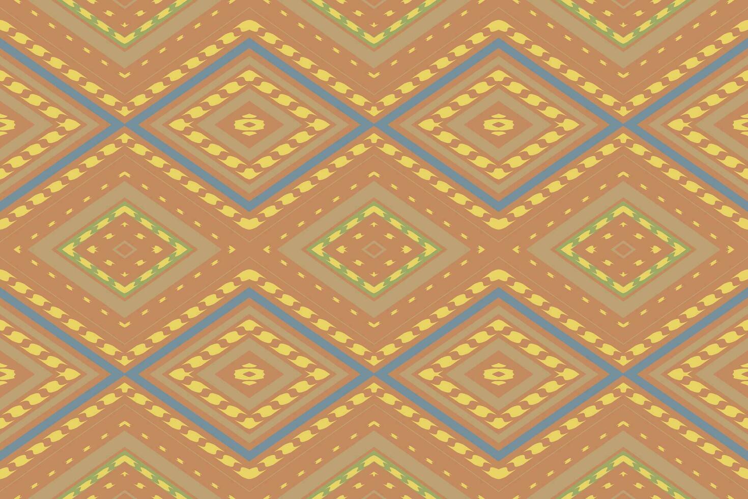 ikat damasco cachemir bordado antecedentes. ikat antecedentes geométrico étnico oriental modelo tradicional. ikat azteca estilo resumen diseño para impresión textura,tela,sari,sari,alfombra. vector