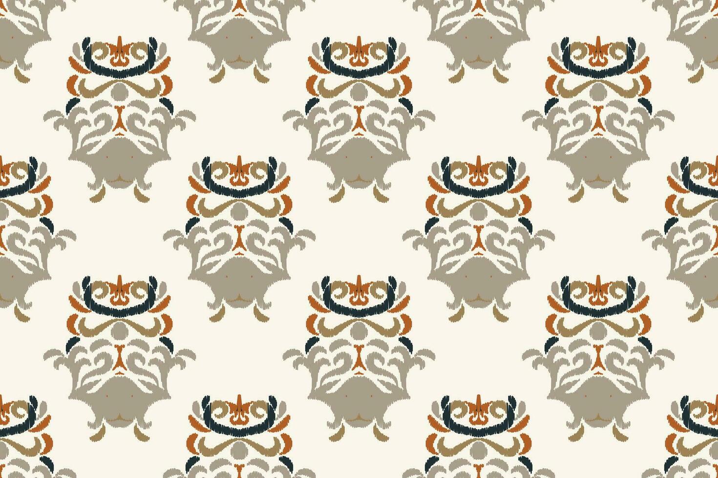 ikat damasco cachemir bordado antecedentes. ikat cheurón geométrico étnico oriental modelo tradicional. ikat azteca estilo resumen diseño para impresión textura,tela,sari,sari,alfombra. vector