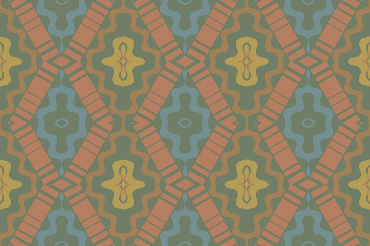 Ikat Floral Paisley Embroidery Background. Ikat Texture Geometric Ethnic Oriental Pattern Traditional. Ikat Aztec Style Abstract Design for Print Texture,fabric,saree,sari,carpet. vector