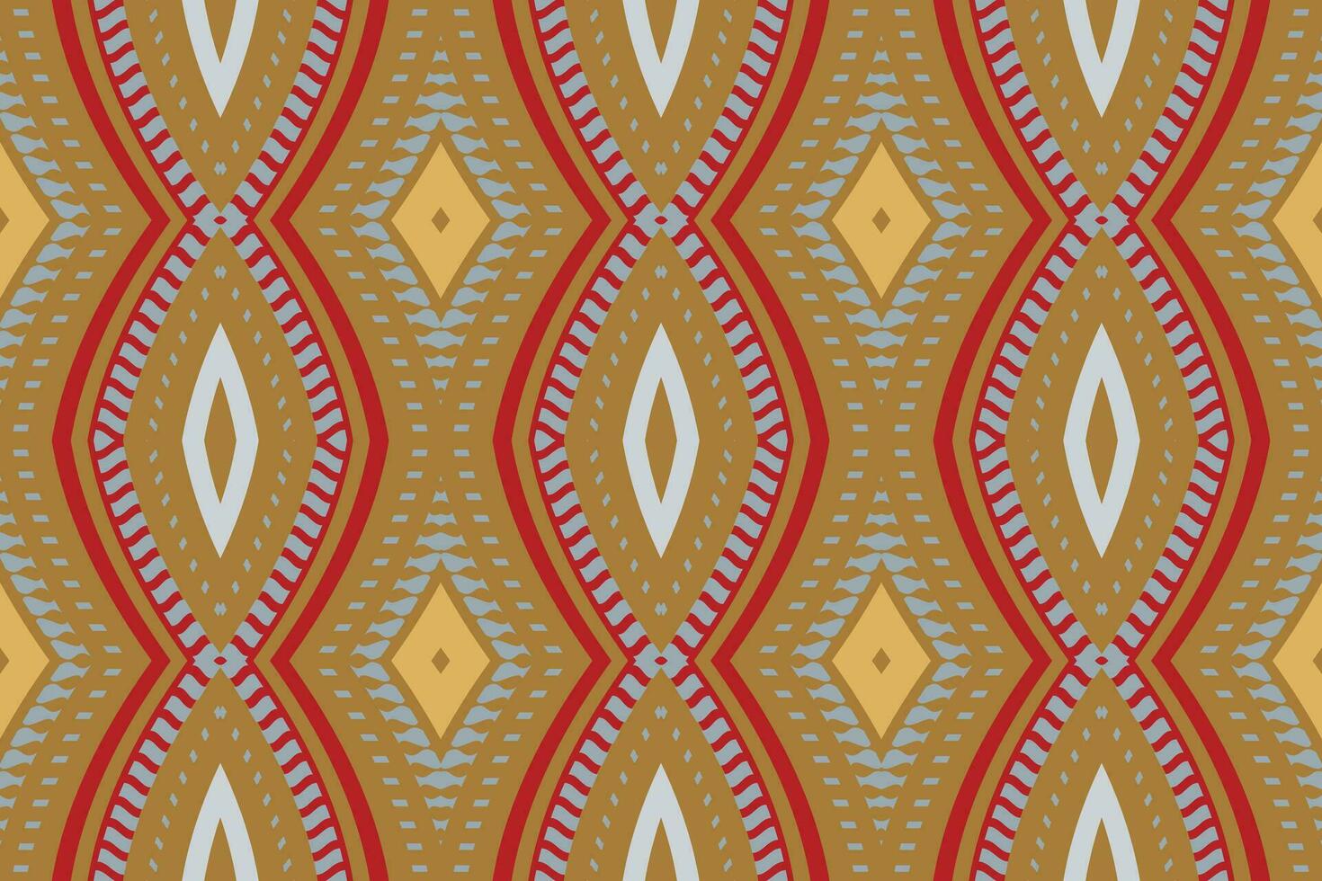 Ikat Floral Paisley Embroidery Background. Ikat Diamond Geometric Ethnic Oriental Pattern Traditional. Ikat Aztec Style Abstract Design for Print Texture,fabric,saree,sari,carpet. vector