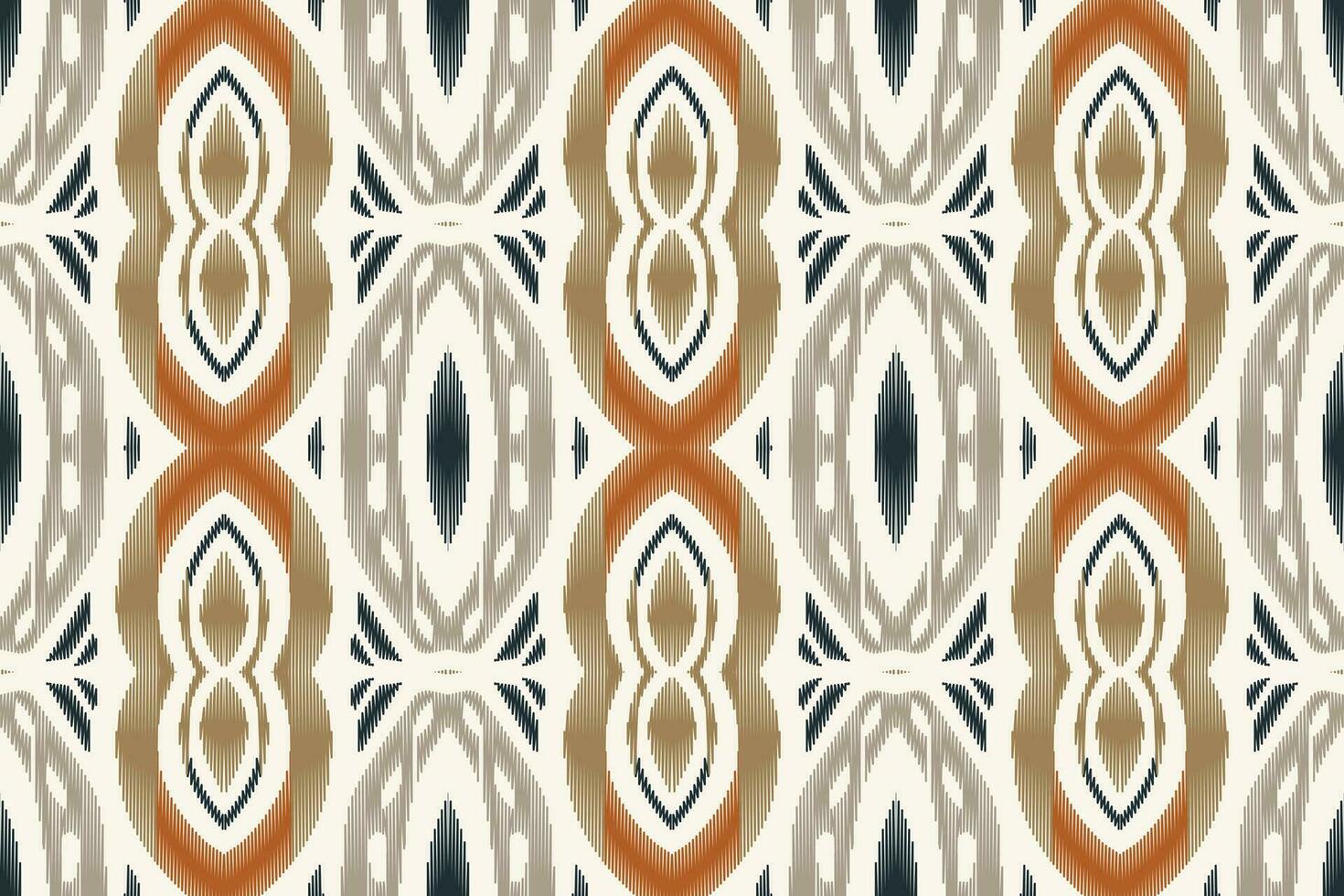 Ikat Damask Paisley Embroidery Background. Ikat Flowers Geometric Ethnic Oriental Pattern Traditional. Ikat Aztec Style Abstract Design for Print Texture,fabric,saree,sari,carpet. vector