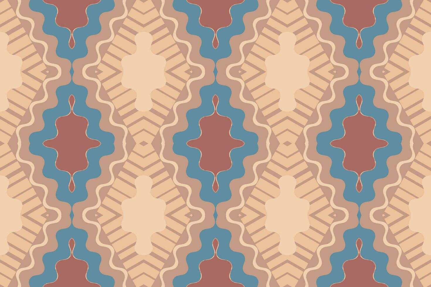 ikat damasco cachemir bordado antecedentes. ikat modelo geométrico étnico oriental modelo tradicional. ikat azteca estilo resumen diseño para impresión textura,tela,sari,sari,alfombra. vector