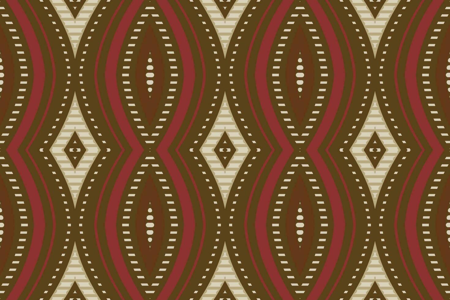 Ikat Damask Paisley Embroidery Background. Ikat Triangle Geometric Ethnic Oriental Pattern traditional.aztec Style Abstract Vector illustration.design for Texture,fabric,clothing,wrapping,sarong.