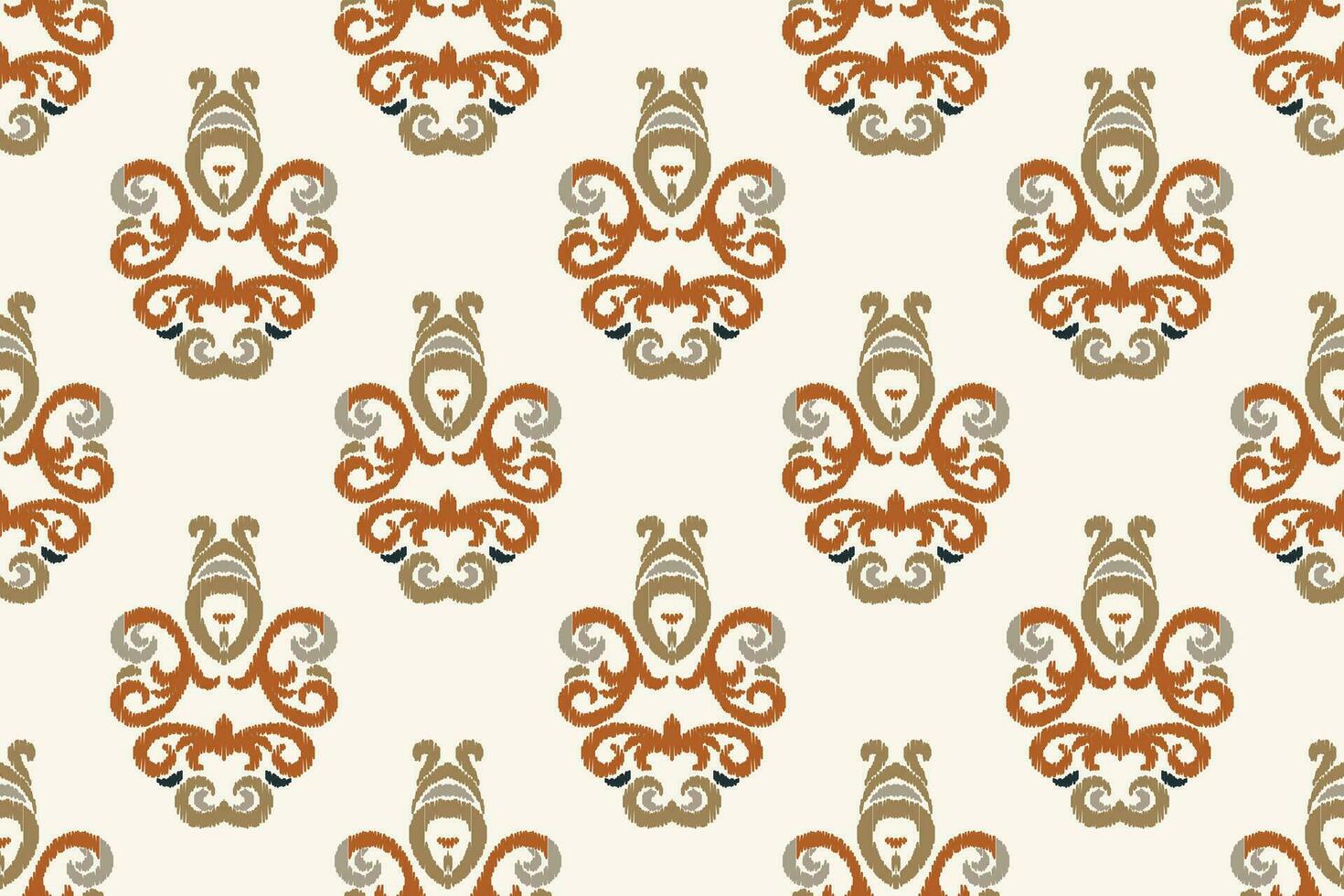 Motif Ikat Paisley Embroidery Background. Ikat Fabric Geometric Ethnic Oriental Pattern traditional.aztec Style Abstract Vector illustration.design for Texture,fabric,clothing,wrapping,sarong.