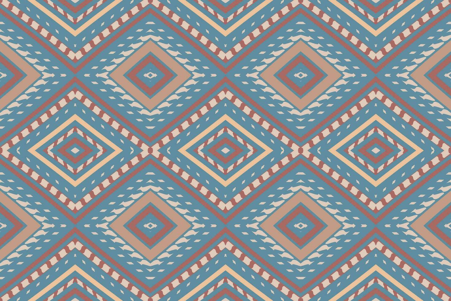 ikat damasco cachemir bordado antecedentes. ikat flores geométrico étnico oriental modelo tradicional. ikat azteca estilo resumen diseño para impresión textura,tela,sari,sari,alfombra. vector