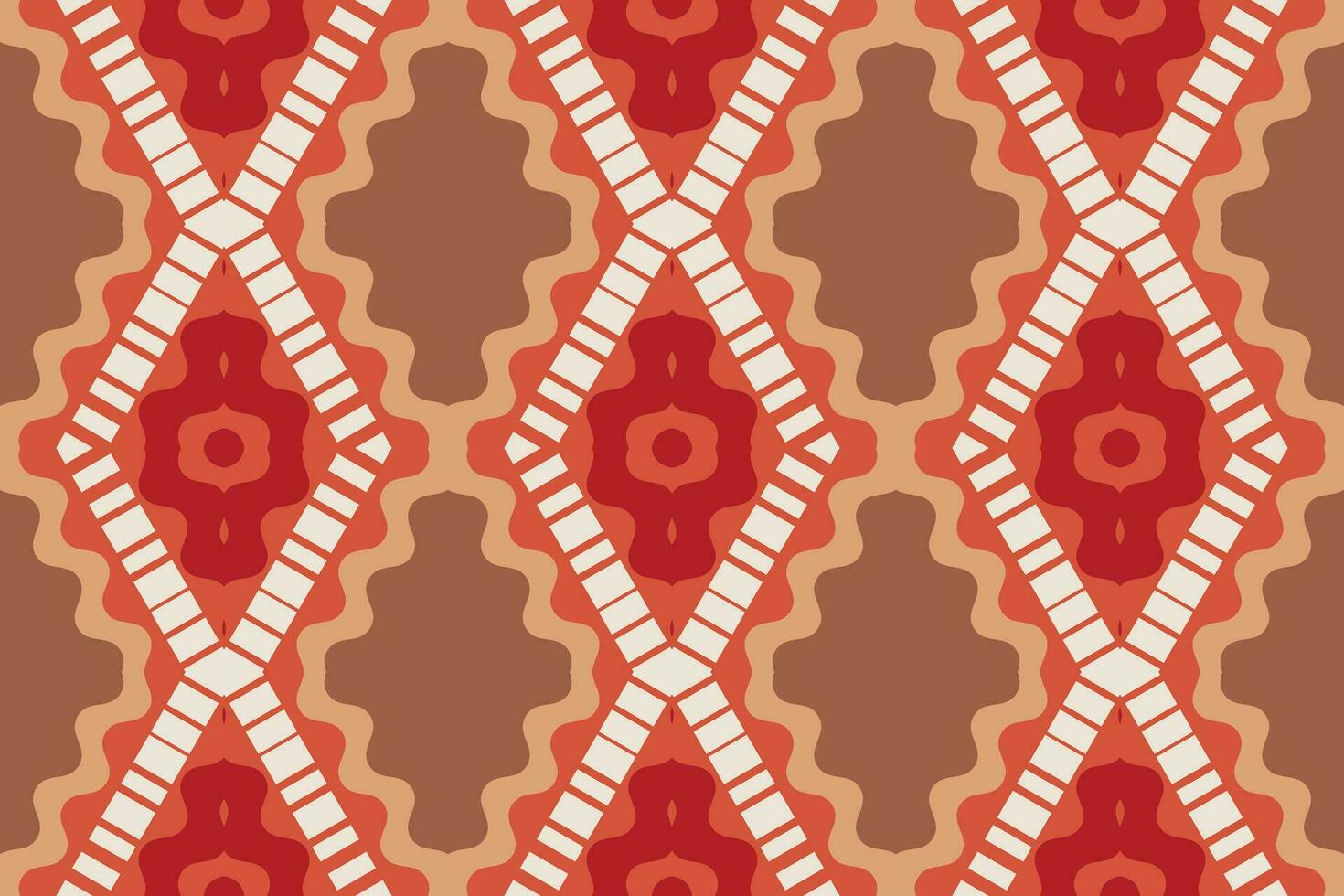 Ikat Floral Paisley Embroidery Background. Ikat Fabric Geometric Ethnic Oriental Pattern traditional.aztec Style Abstract Vector illustration.design for Texture,fabric,clothing,wrapping,sarong.
