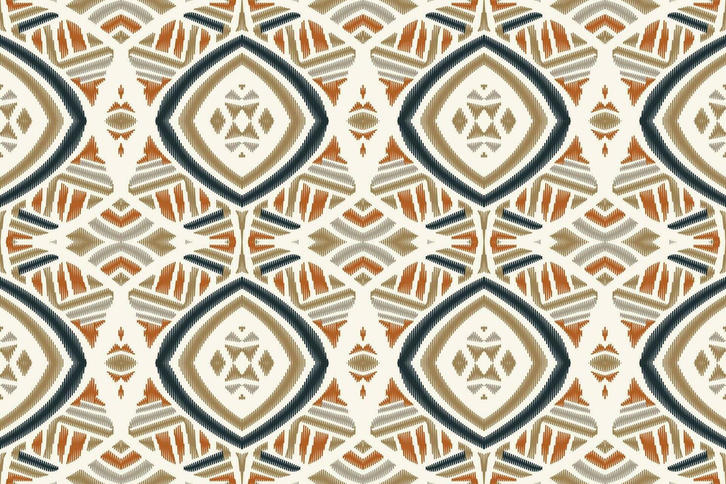 ikat floral cachemir bordado antecedentes. ikat triángulo geométrico étnico oriental modelo tradicional. ikat azteca estilo resumen diseño para impresión textura,tela,sari,sari,alfombra. vector