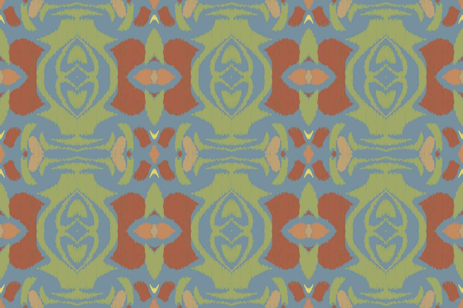 Ikat Damask Paisley Embroidery Background. Ikat Print Geometric Ethnic Oriental Pattern Traditional. Ikat Aztec Style Abstract Design for Print Texture,fabric,saree,sari,carpet. vector