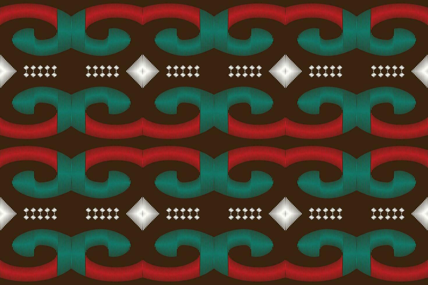 Ikat Damask Paisley Embroidery Background. Ikat Aztec Geometric Ethnic Oriental Pattern Traditional. Ikat Aztec Style Abstract Design for Print Texture,fabric,saree,sari,carpet. vector