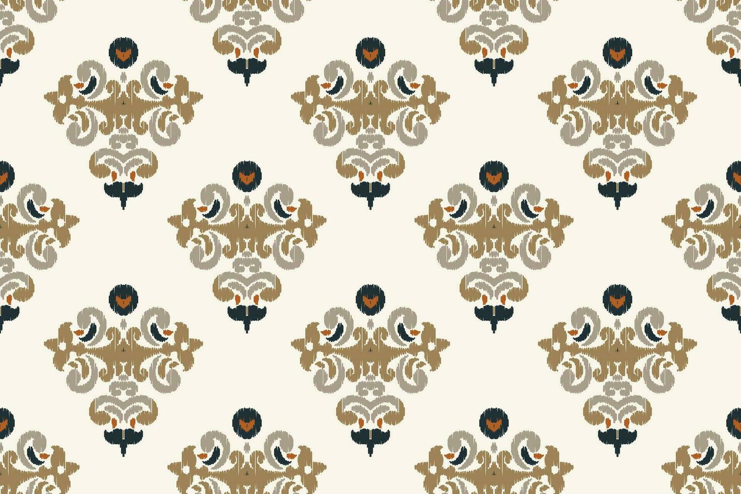 Motif Ikat Paisley Embroidery Background. Ikat Aztec Geometric Ethnic Oriental Pattern traditional.aztec Style Abstract Vector illustration.design for Texture,fabric,clothing,wrapping,sarong.